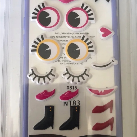 New Kate Spade Make A Monster Eyes Purple Blue iPhone 7 Hybrid Hardshell Case - Picture 8 of 8